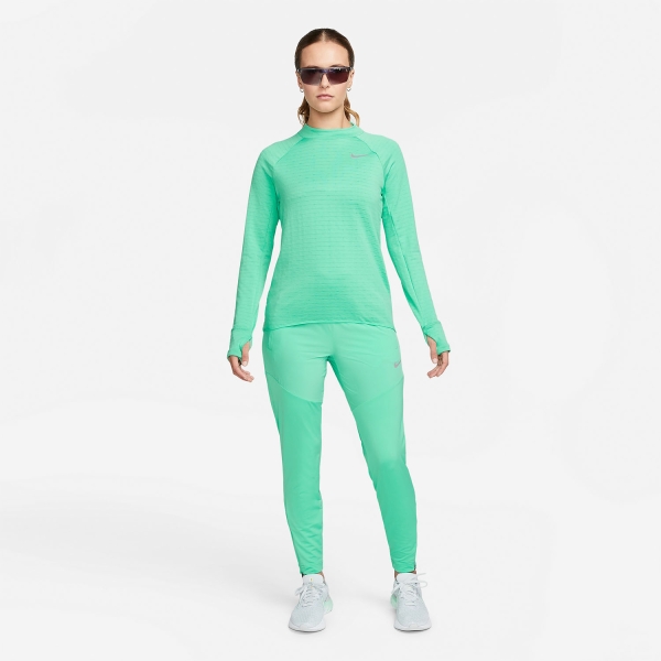 Nike Therma-FIT Element Logo Maglia - Light Menta/Reflective Silver