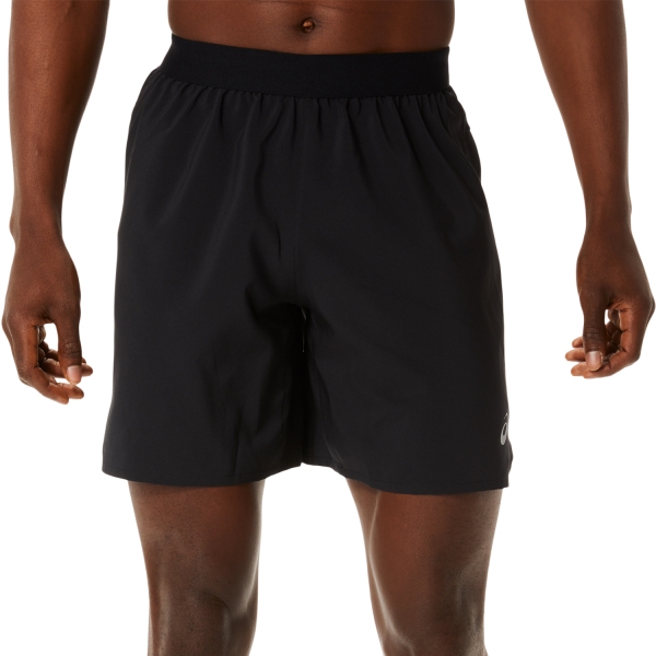 Men's Running Shorts Asics Road 2 in 1 7in Shorts  Performance Black/Carrier Grey 2011C390002
