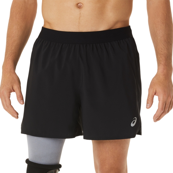 Men's Running Shorts Asics Road 2 in 1 5in Shorts  Performance Black 2011C388002