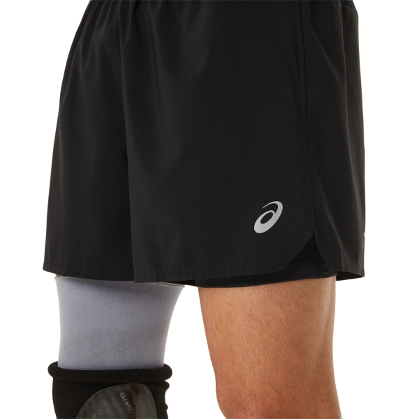 Asics Road 2 in 1 5in Pantaloncini - Performance Black