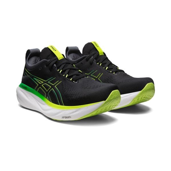 Asics Gel Nimbus 25 - Black/Lime Zest