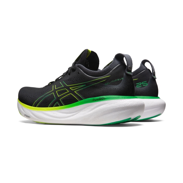 Asics Gel Nimbus 25 - Black/Lime Zest