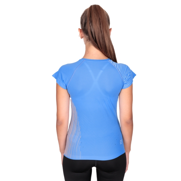 Compressport Performance T-Shirt - Pacific Blue/Papaya