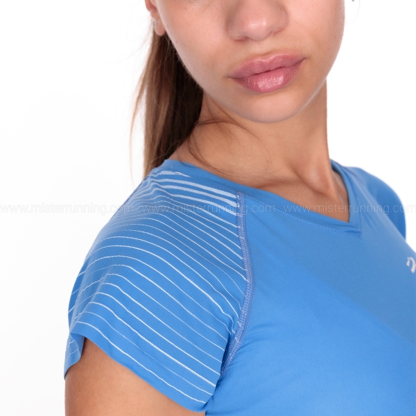 Compressport Performance T-Shirt - Pacific Blue/Papaya