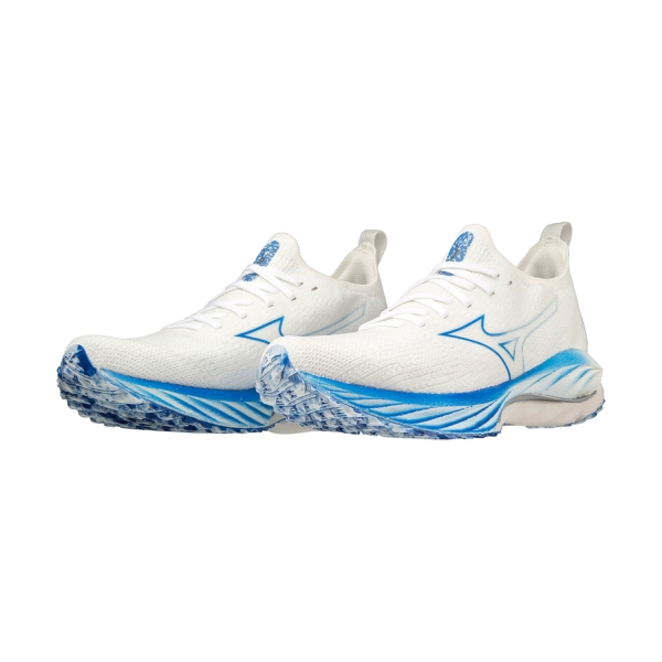 Mizuno Wave Neo Wind - Undyed White/Peace Blue