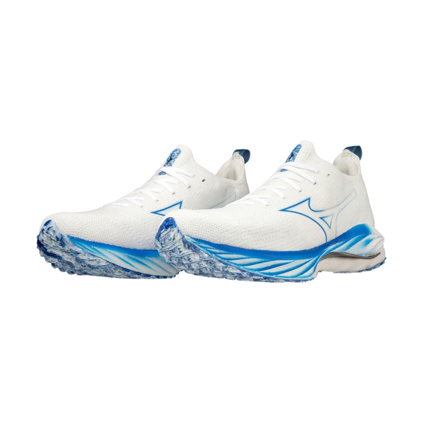 Mizuno Wave Neo Wind - Undyed White/Peace Blue