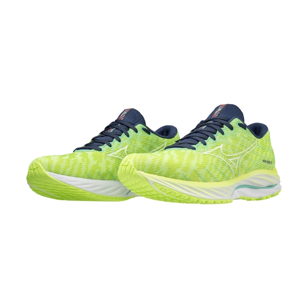 Mizuno Wave Rider 26 - Neo Lime/White/Ocean Wave