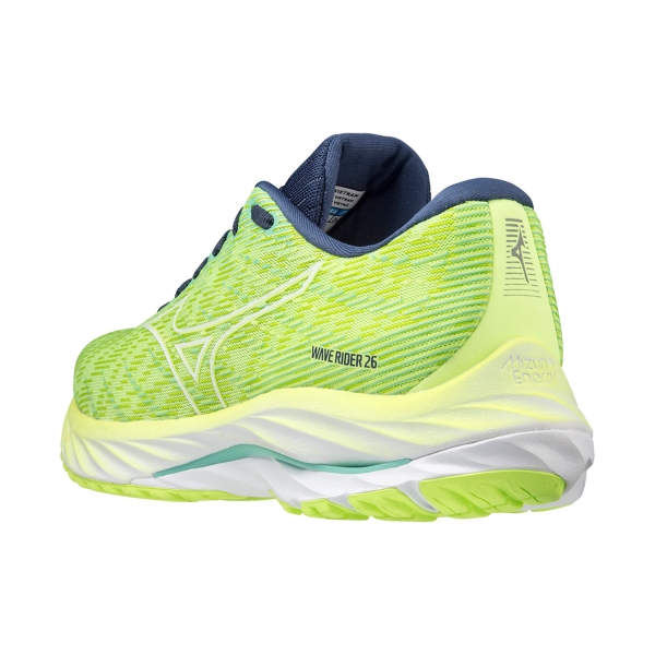 Mizuno Wave Rider 26 - Neo Lime/White/Ocean Wave