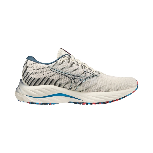 Mizuno Wave Rider 26 - Snow White/Silver/Ibiza Blue