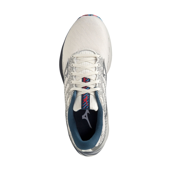 Mizuno Wave Rider 26 - Snow White/Silver/Ibiza Blue