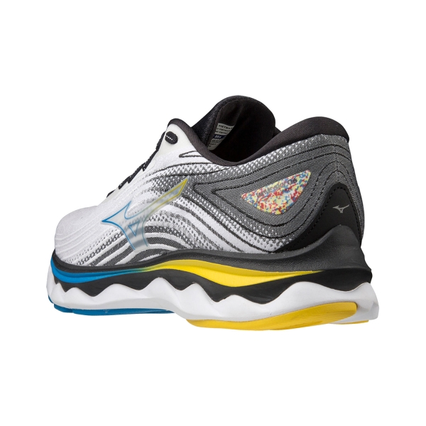 Mizuno Wave Sky 6 - White/Cyber Yellow/Indigo Bunting
