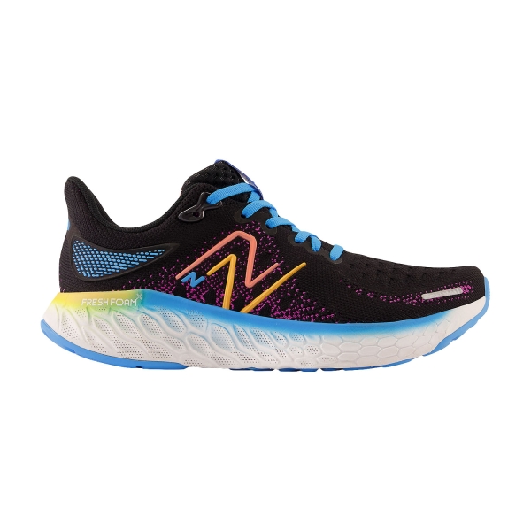Women's Neutral Running Shoes New Balance Fresh Foam X 1080v12 London  Black/Magenta Pop/Vibrant Sky W1080N12