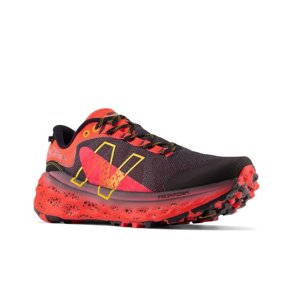New Balance Fresh Foam X More Trail v2 - Black/Electric Red