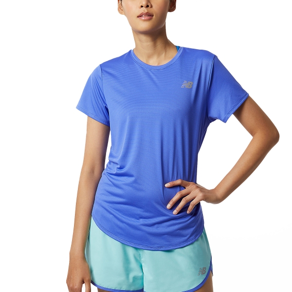 Women's Running T-Shirts New Balance Accelerate TShirt  Aura WT11220ARA