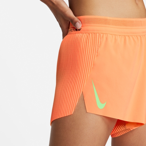Nike Aeroswift 3in Shorts - Peach Cream/Ghost Green