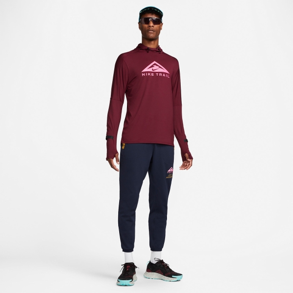 Nike Dri-FIT Trail Hoodie - Dark Beetroot/Dark Beetroot/Hyper Pink