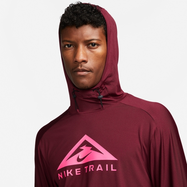 Nike Dri-FIT Trail Hoodie - Dark Beetroot/Dark Beetroot/Hyper Pink