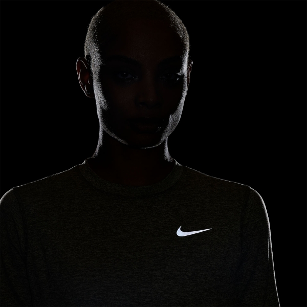 Nike Element Crew Shirt - Medium Olive/Olive Aura/Reflective Silver