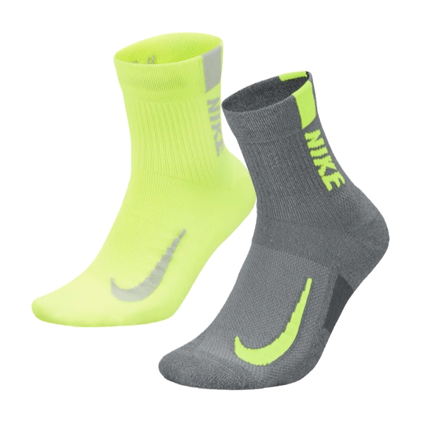 Running Socks Nike Multiplier x 2 Socks  Multicolor SX7556929