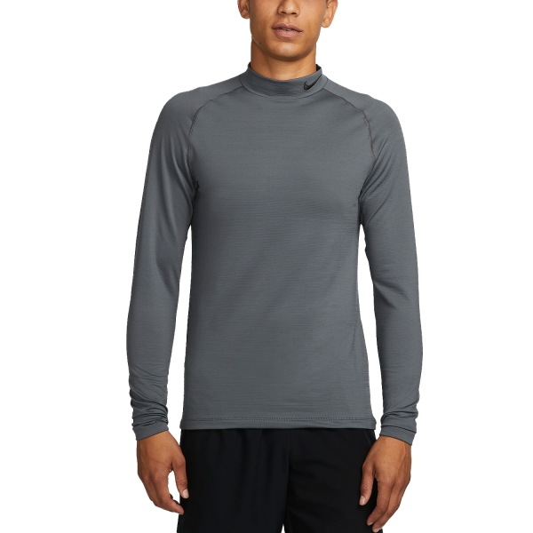 Men's Training Shirt Nike Pro Warm Shirt  Iron Grey/Black DQ6607068