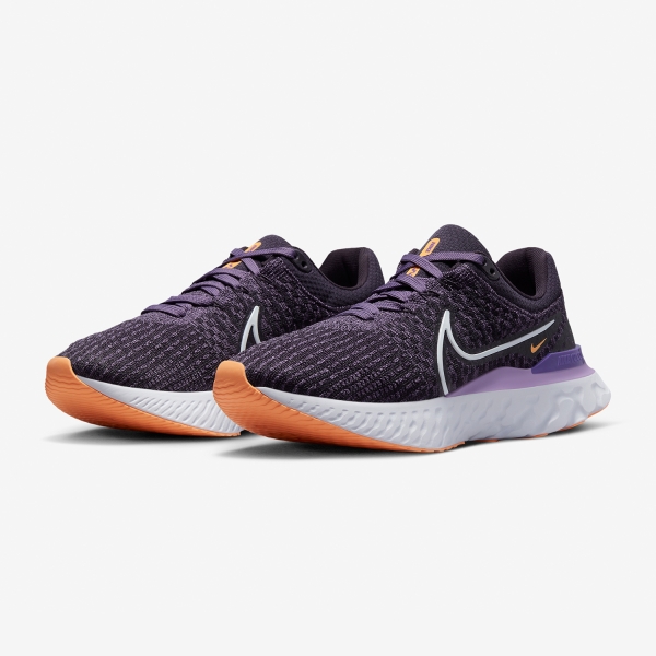 Nike React Infinity Run Flyknit 3 - Cave Purple/White/Canyon Purple/White