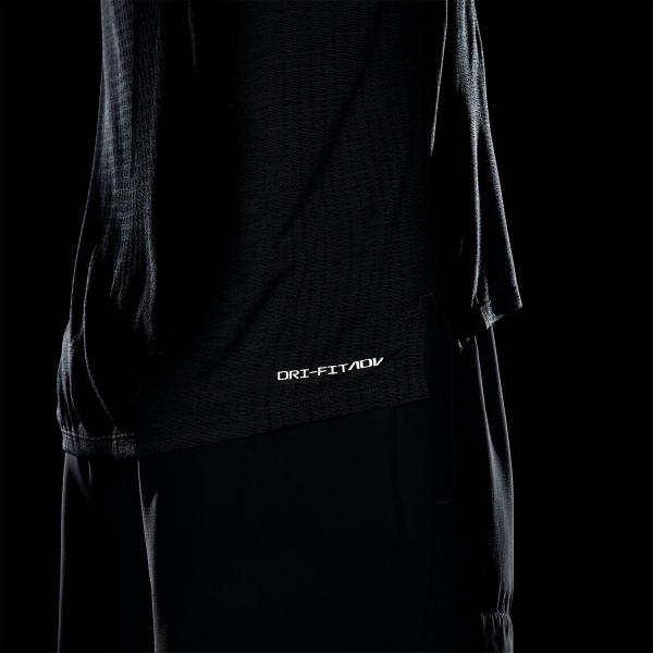 Nike TechKnit Ultra Logo Camisa - Black/Smoke Grey/Reflective Silver