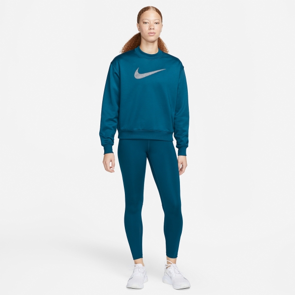 Nike Therma-FIT Logo Sudadera - Valerian Blue/Black/White