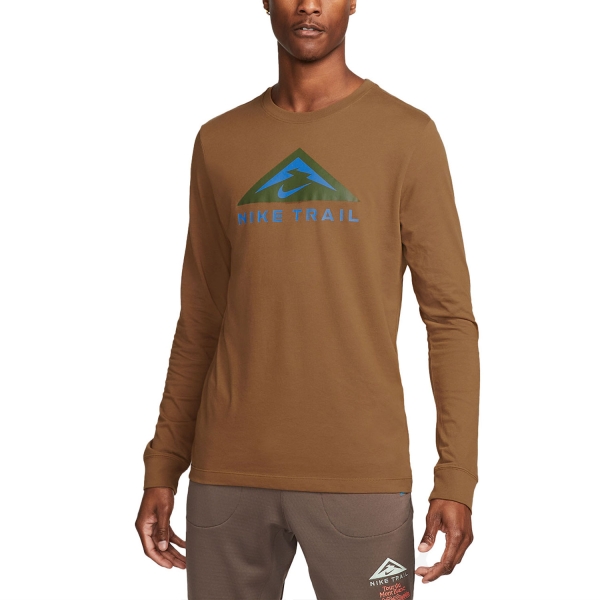Nike Trail Dri-FIT Logo Shirt - Ale Brown