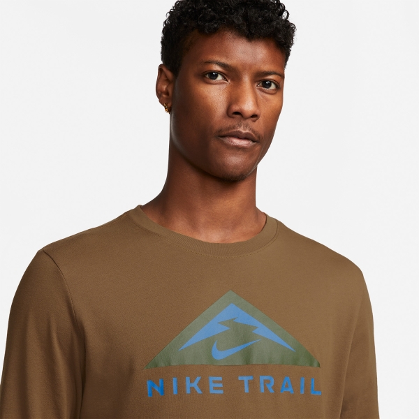 Nike Trail Dri-FIT Logo Shirt - Ale Brown