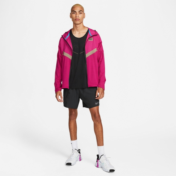 Nike Windrunner Logo Chaqueta - Dynamic Berry/Laser Blue