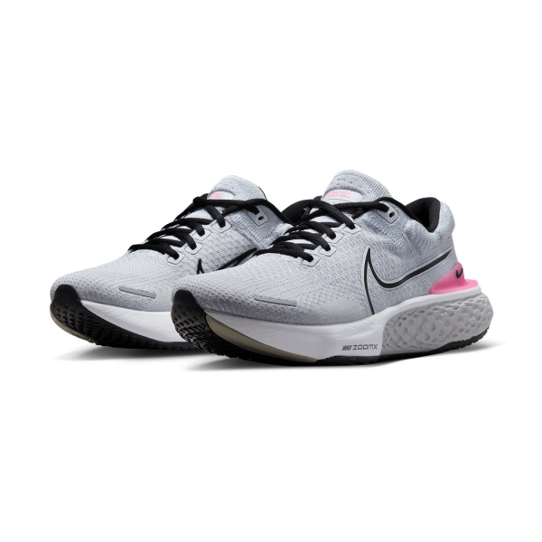 Nike ZoomX Invincible Run Flyknit 2 - White/Black/It Smoke Grey/Hyper Pink