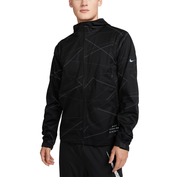 Men's Running Jacket Nike StormFIT Run Division Jacket  Black/Black Reflective DQ6530010