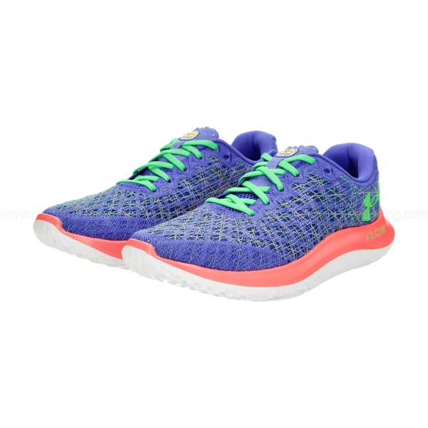 Under Armour Flow Velociti Wind 2 Run Squad - Brilliant Violet/Blitz Red/Extreme Green