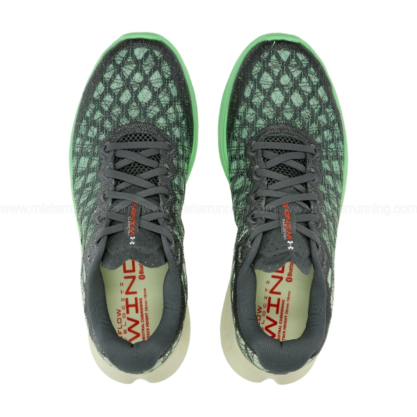 Under Armour Flow Velociti Wind 2 - Pitch Gray/Phosphor Green