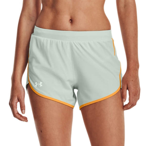 Pantalones cortos Running Mujer Under Armour Fly By Elite 3in Shorts  Illusion Green/Orange Ice/Reflective 13697660593
