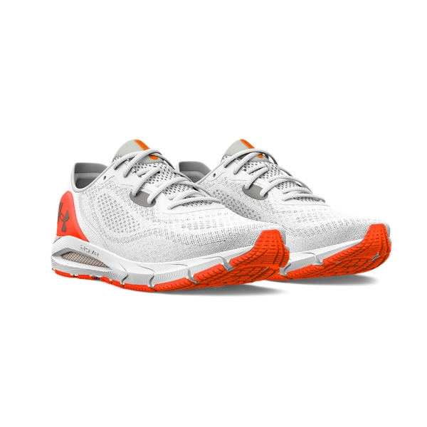 Under Armour HOVR Sonic 5 - White/Bolt Red/Metallic Pewter