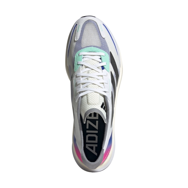 adidas adizero Boston 11 - Cloud White/Core Black/Lucid Blue