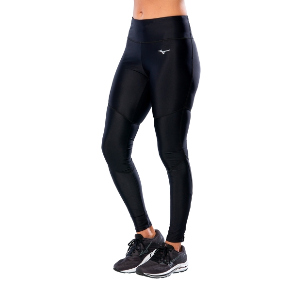 Tights Running Donna Mizuno Mizuno Impulse Core Tights  Black  Black 