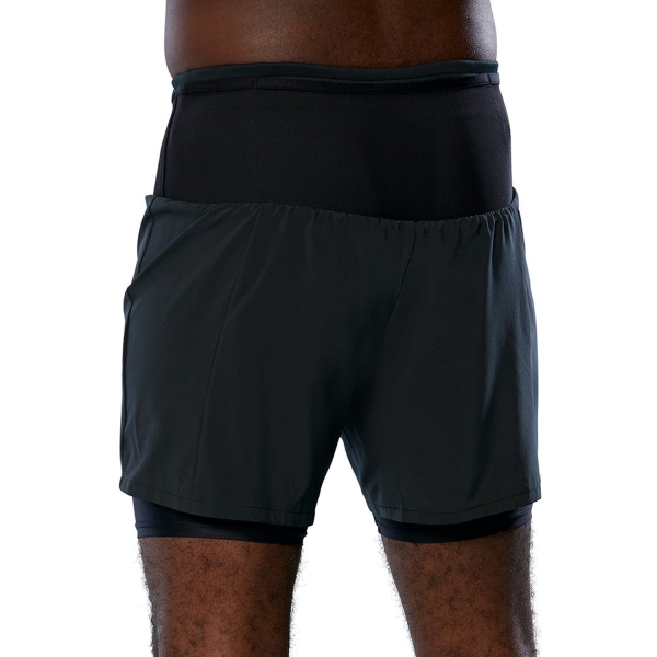 Mizuno Multi Pocket 2 in 1 7.5in Shorts - Black