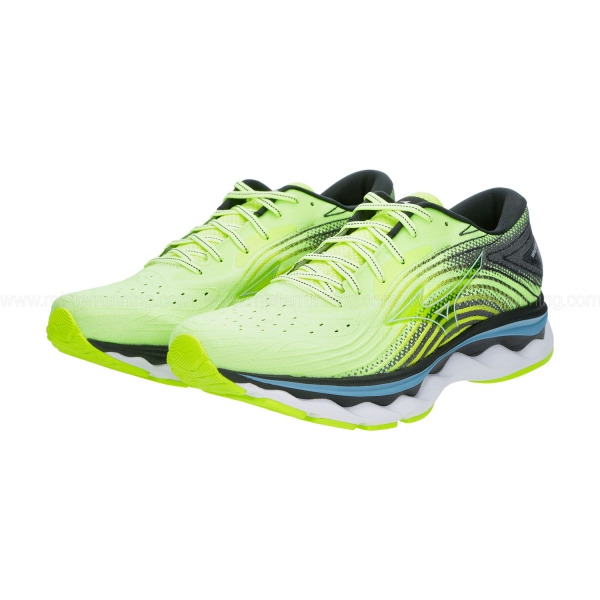 Mizuno Wave Sky 6 - Neo Lime/Skywriting/Black