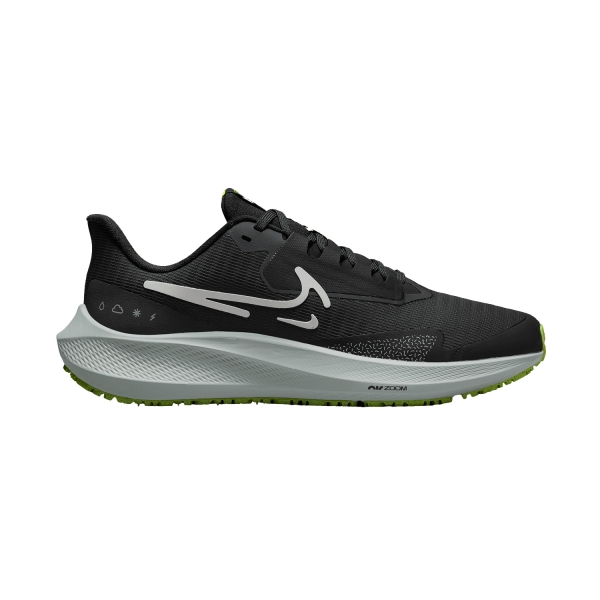 Nike Air Zoom Pegasus 39 Shield - Black/White/Dark Smoke Grey/Volt