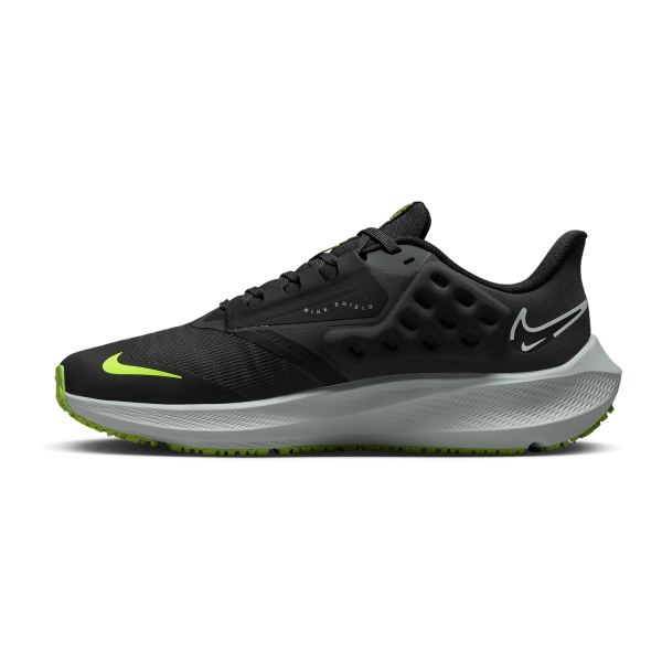 Nike Air Zoom Pegasus 39 Shield - Black/White/Dark Smoke Grey/Volt