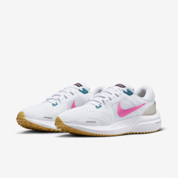 Nike Air Zoom Vomero 16 - White/Pink Spell/Noise Aqua/Wheat Gold