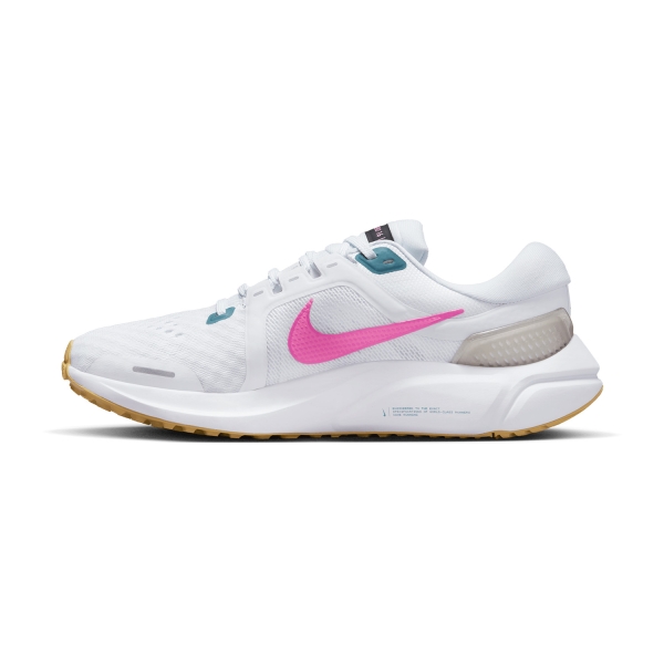 Nike Air Zoom Vomero 16 - White/Pink Spell/Noise Aqua/Wheat Gold