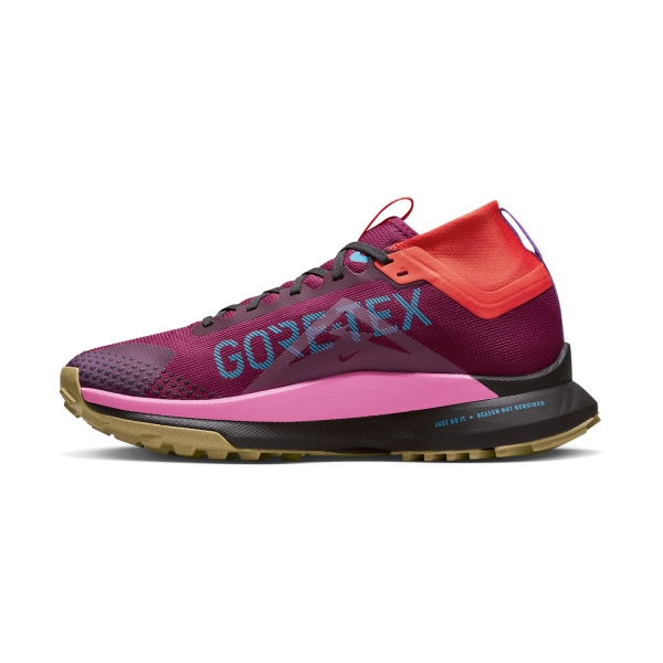 Nike React Pegasus Trail 4 GTX - Rosewood/Pink Spell/Dark Smoke Grey