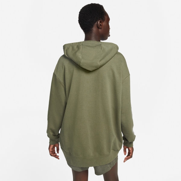 Nike Pro Dri-FIT Get Fit Sudadera - Medium Olive/White/Sequoia