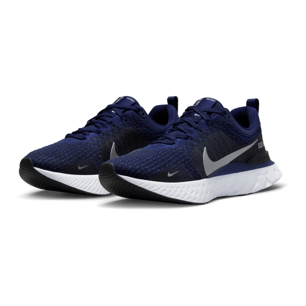 Nike React Infinity Run Flyknit 3 - College Navy/Metallic Silver