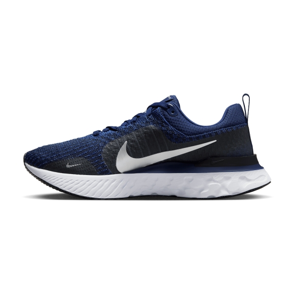 Nike React Infinity Run Flyknit 3 - College Navy/Metallic Silver