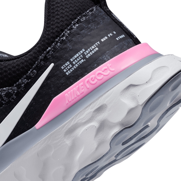 Nike React Infinity Run Flyknit 3 - Black/Football Grey/Ashen Slate