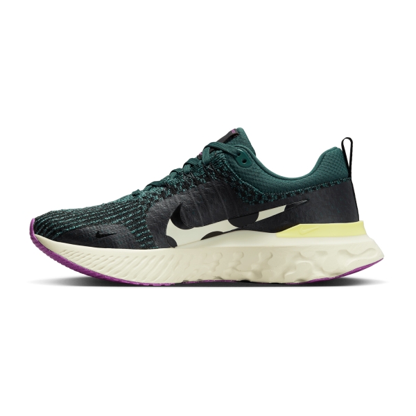 Nike React Infinity Run Flyknit 3 - Mineral Teal/Black/Faded Spruce